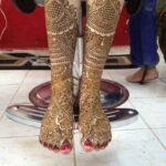 henna designs on legs