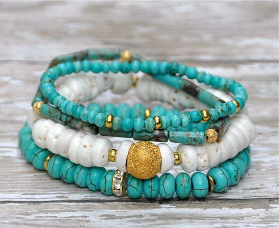 New Styles Of Casual Bracelets Made From Turquoise 2015