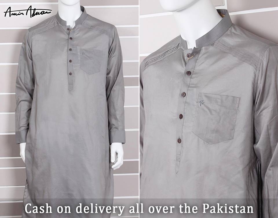 Beautiful Men Kurta Designs By Amir Adnan This Eid 2015 4