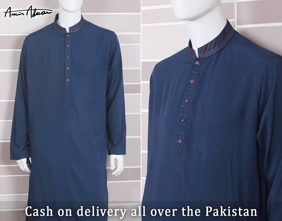 Beautiful Men Kurta Designs By Amir Adnan This Eid 2015 7