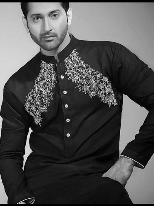 Eid Kurta Designs For Men By Wajahat Mansoor 2015 3