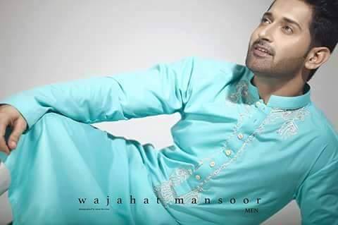 Eid Kurta Designs For Men By Wajahat Mansoor 2015 6