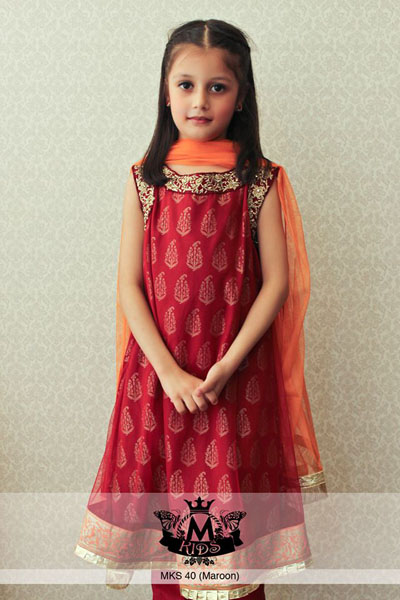 Little Girls Stylish Party Wear Dresses Pics Of 2015 14