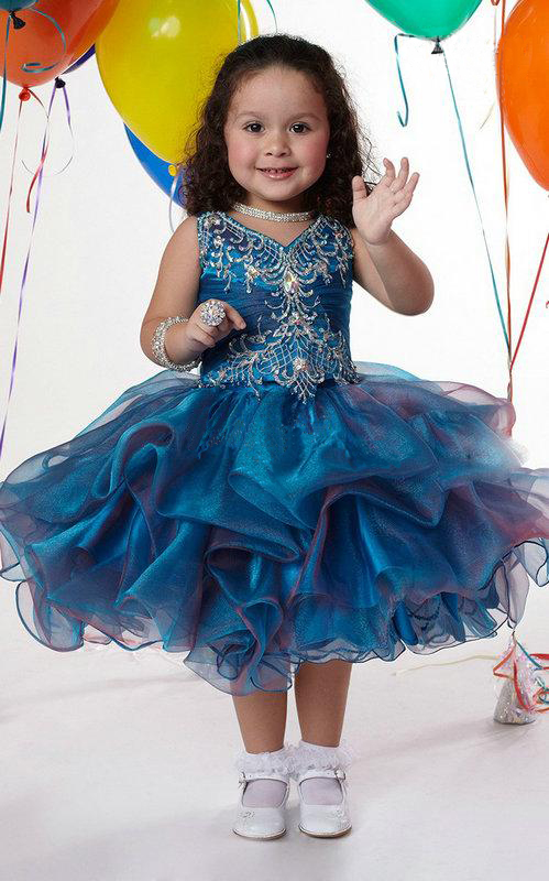 Little Girls Stylish Party Wear Dresses Pics Of 2015 15