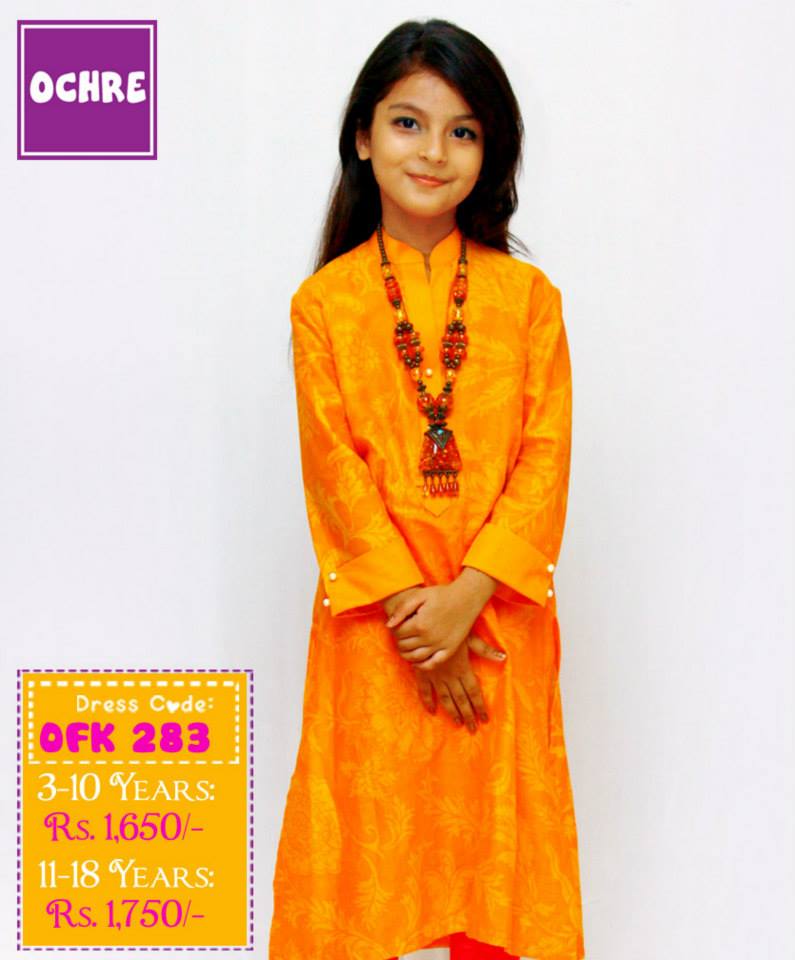 Summer Eid Kids Wear Dresses By Ochre 2015 10