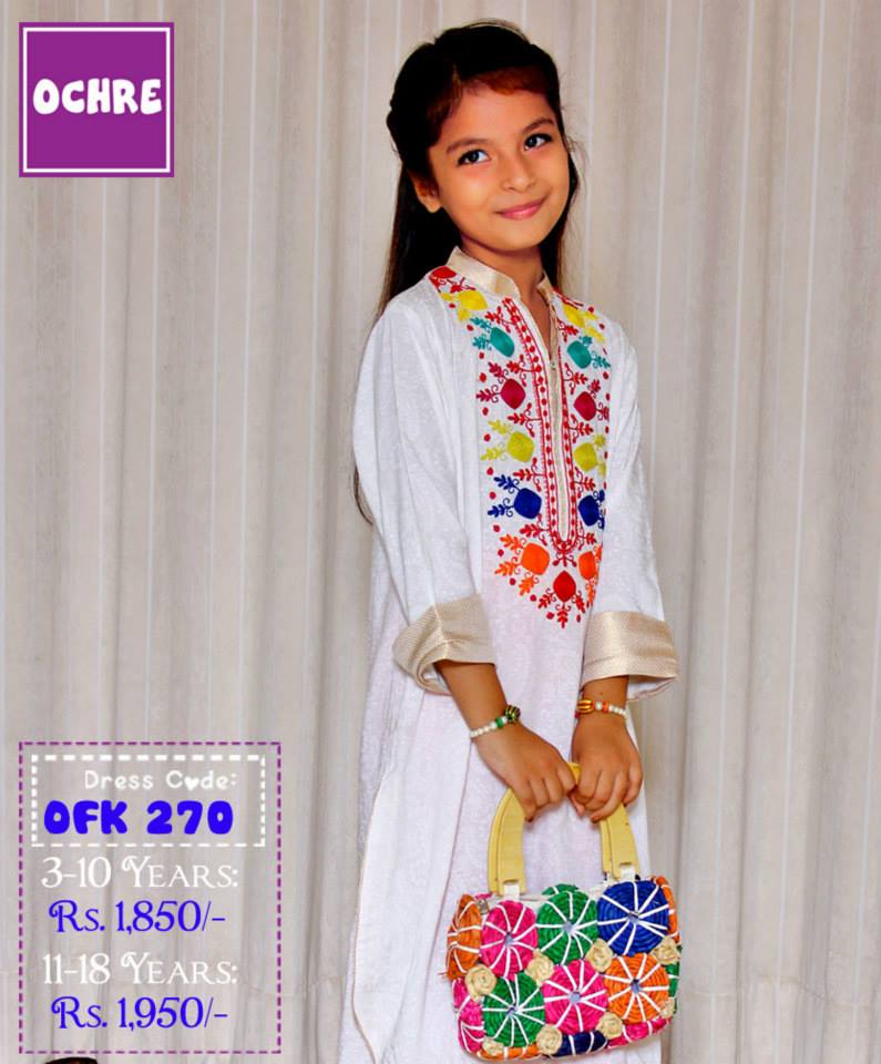 Summer Eid Kids Wear Dresses By Ochre 2015 12