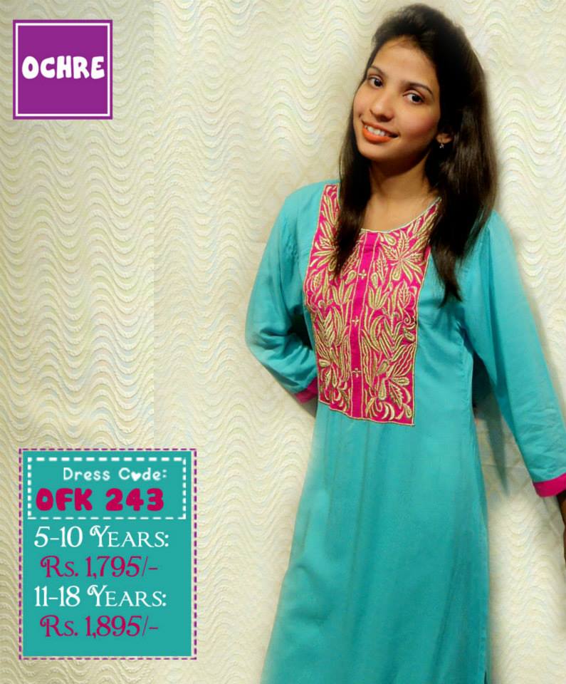 Summer Eid Kids Wear Dresses By Ochre 2015 17