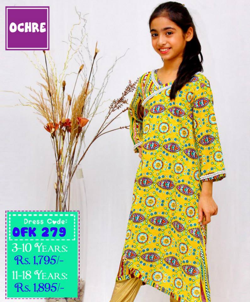 Summer Eid Kids Wear Dresses By Ochre 2015 20