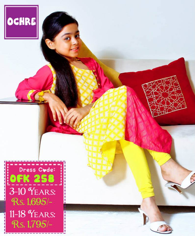 Summer Eid Kids Wear Dresses By Ochre 2015