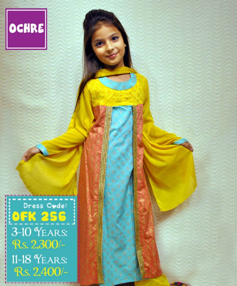 Summer Eid Kids Wear Dresses By Ochre 2015 6