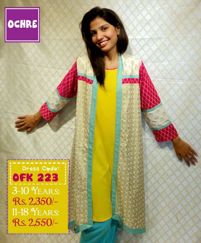 Summer Eid Kids Wear Dresses By Ochre 2015 7