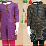 Angrakha Style Eid Kids Wear Dresses By Junaid Jamshed 2015 13