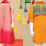 Angrakha Style Eid Kids Wear Dresses By Junaid Jamshed 2015 2