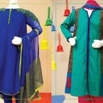 Angrakha Style Eid Kids Wear Dresses By Junaid Jamshed 2015 3