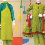 Angrakha Style Eid Kids Wear Dresses By Junaid Jamshed 2015 7