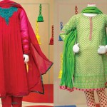 Angrakha Style Eid Kids Wear Dresses By Junaid Jamshed 2015 8