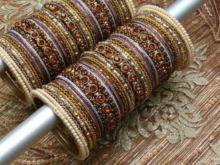 Beautiful Eid Bangles Bracelet Jewellery Designs For Girls 2015 9