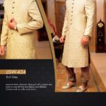 Jamawar Sherwani Designs For Groom By Junaid Jamshed 2015