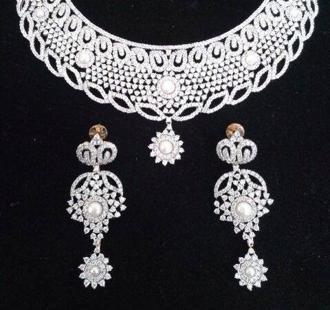 Elegant Diamond Jewellery Set Designs For 2015-16 Parites