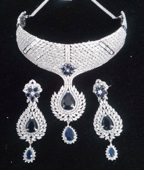 Elegant Diamond Jewellery Set Designs For 2015-16 Parites 5