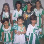 green white frocks