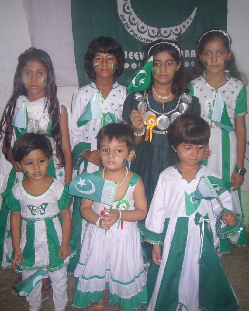 green white frocks