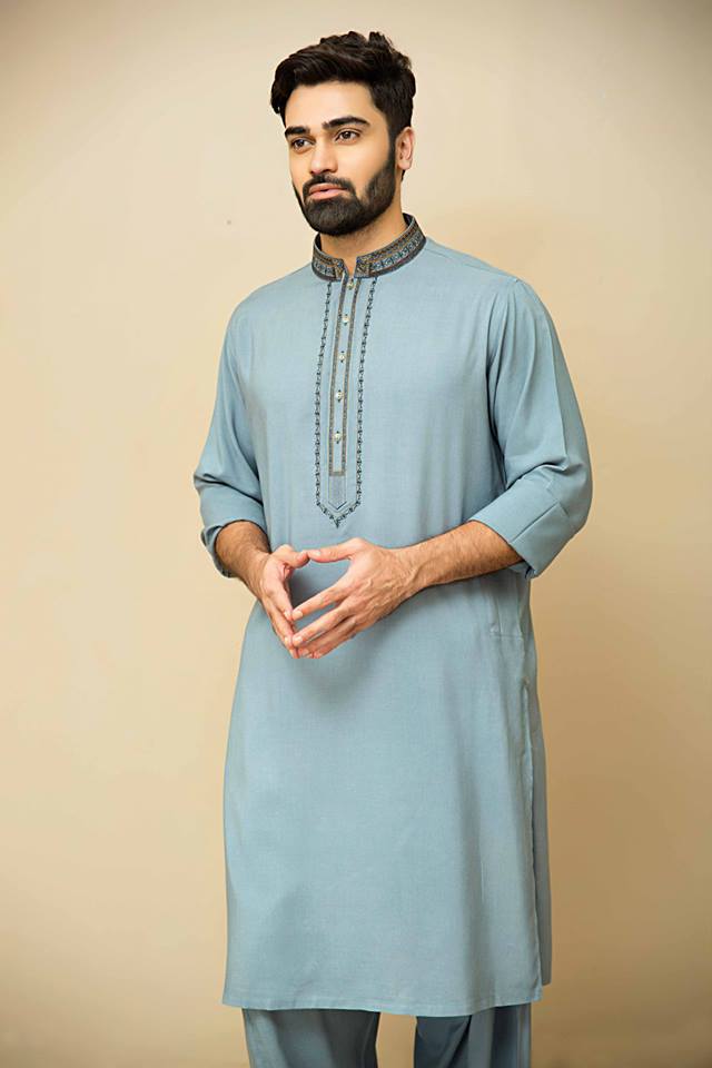 Mid Summer Kurta Designs For Men By Amir Adnan 2015 10