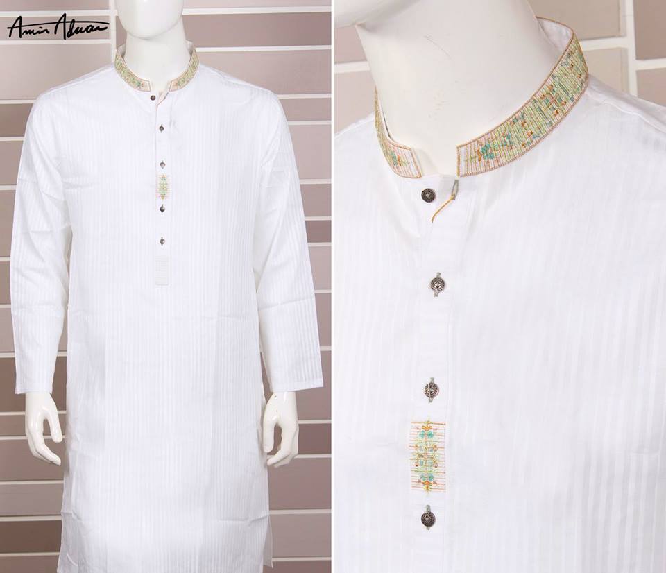 Mid Summer Kurta Designs For Men By Amir Adnan 2015 16