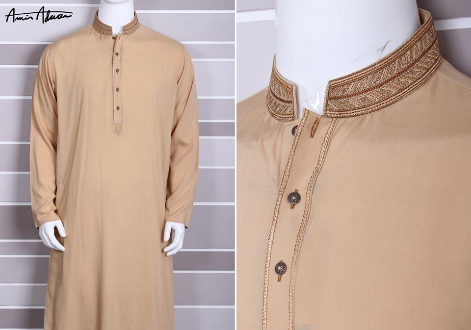 Mid Summer Kurta Designs For Men By Amir Adnan 2015 19