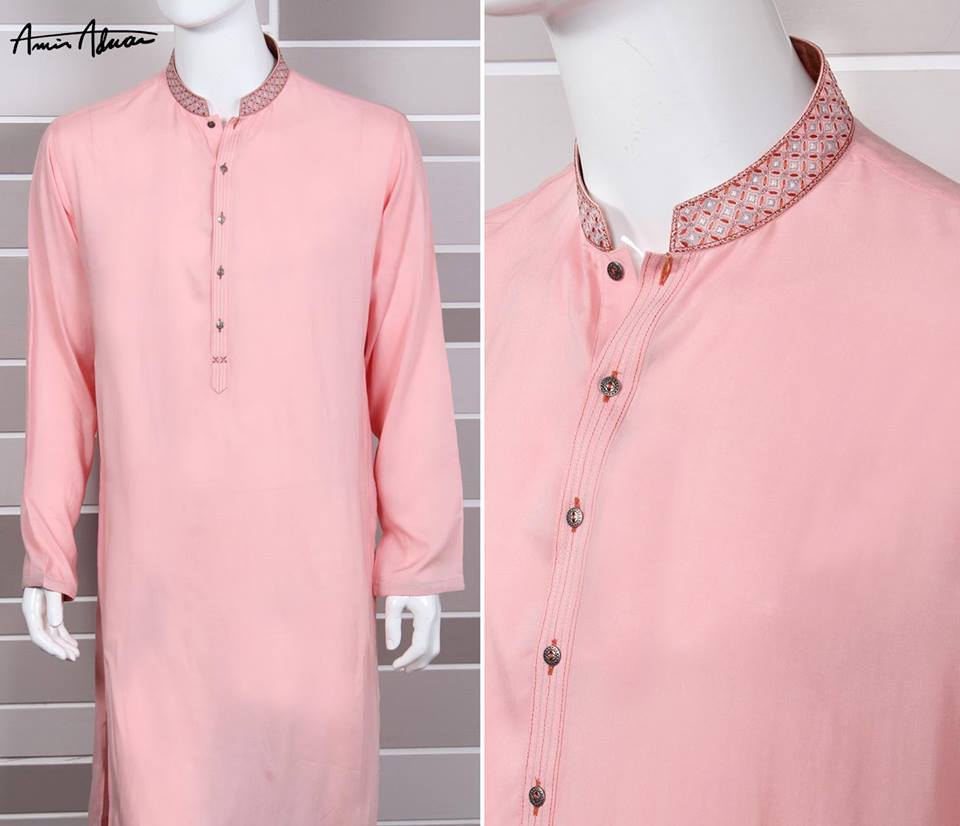 Mid Summer Kurta Designs For Men By Amir Adnan 2015 20