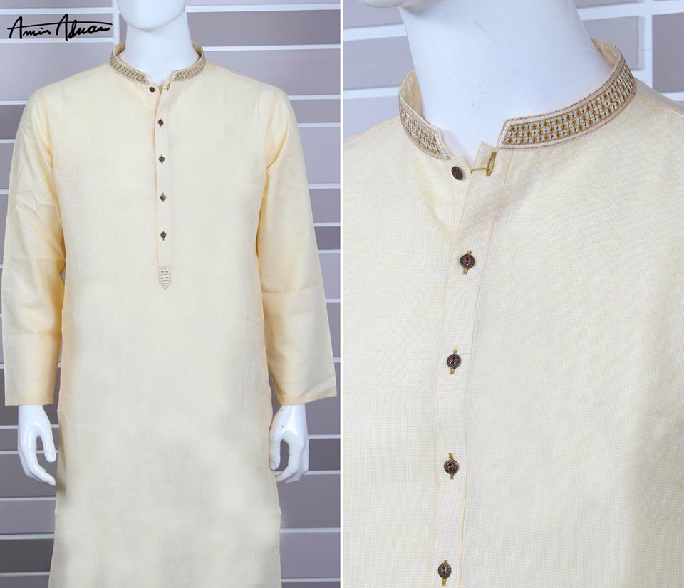 Mid Summer Kurta Designs For Men By Amir Adnan 2015 4