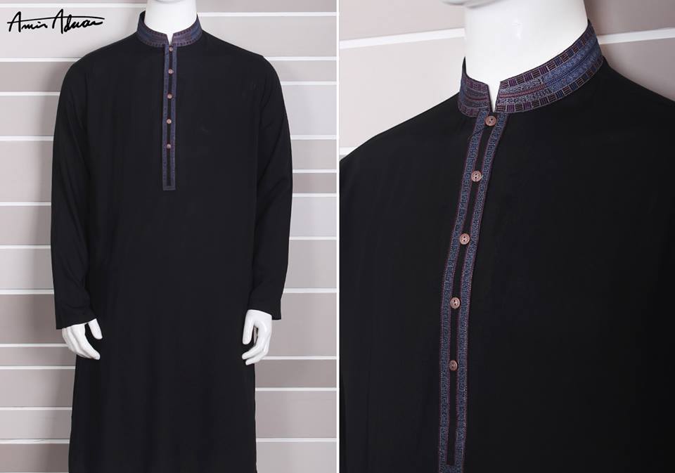 Mid Summer Kurta Designs For Men By Amir Adnan 2015 6