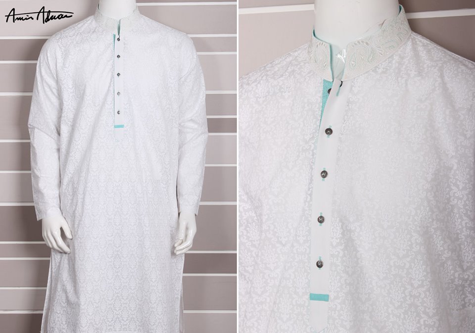 Mid Summer Kurta Designs For Men By Amir Adnan 2015 7