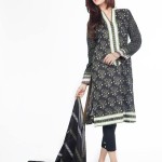 Black Embroidered Dresses For Eid By LSM 2015-16 2