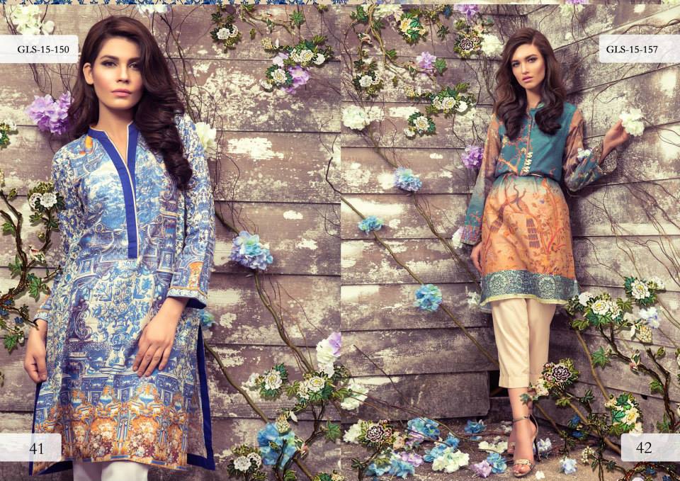 Digital Pret Kurtis Eid Wear Ideas Collection By Gul Ahmed 2015-16 11