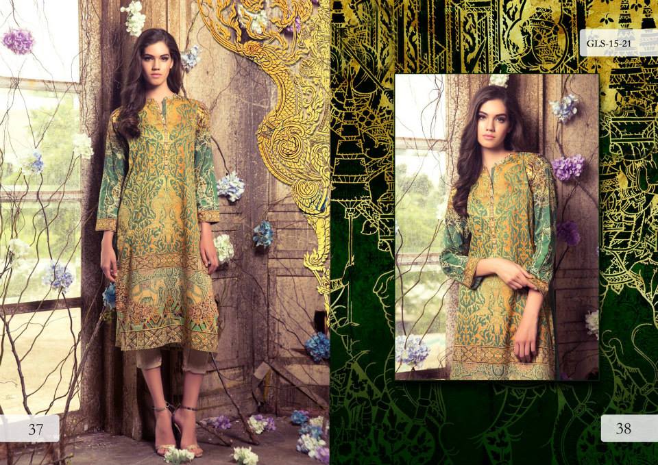 Digital Pret Kurtis Eid Wear Ideas Collection By Gul Ahmed 2015-16 14