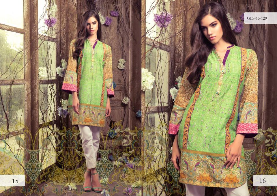 Digital Pret Kurtis Eid Wear Ideas Collection By Gul Ahmed 2015-16 15