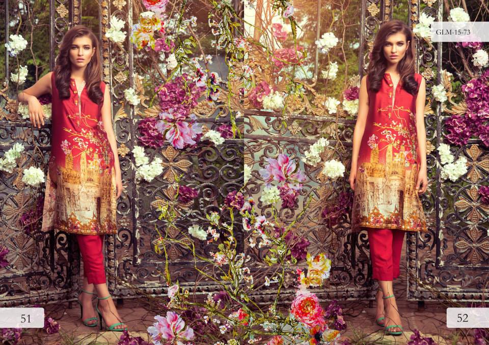 Digital Pret Kurtis Eid Wear Ideas Collection By Gul Ahmed 2015-16 18