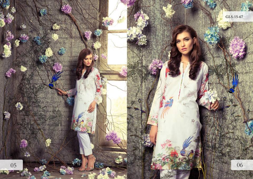 Digital Pret Kurtis Eid Wear Ideas Collection By Gul Ahmed 2015-16