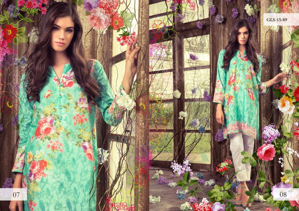 Digital Pret Kurtis Eid Wear Ideas Collection By Gul Ahmed 2015-16 3