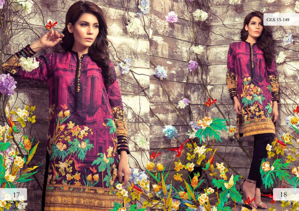 Digital Pret Kurtis Eid Wear Ideas Collection By Gul Ahmed 2015-16 8