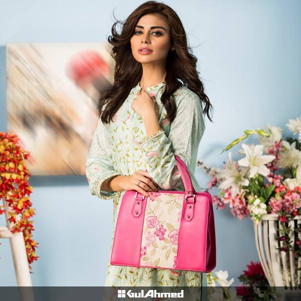 shalwar kameez with handbag