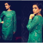 Eid Ul Azha Chiffon Embroidered Dresses By Rungrez 2015-16