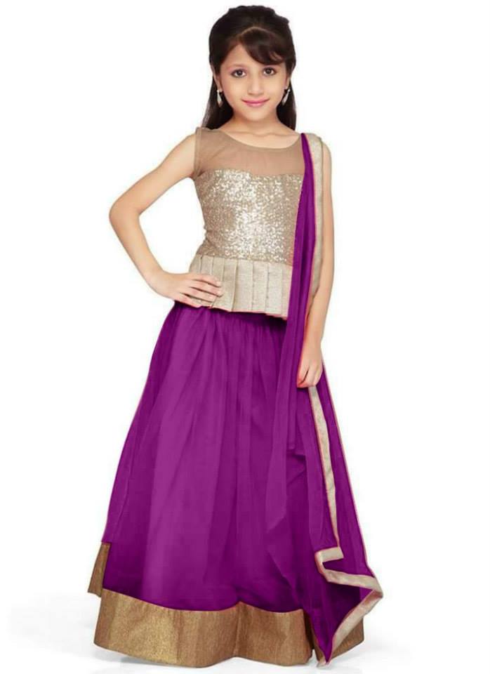 Eid Ul Azha Lehenga Dress For Little Girls 2015-16 7