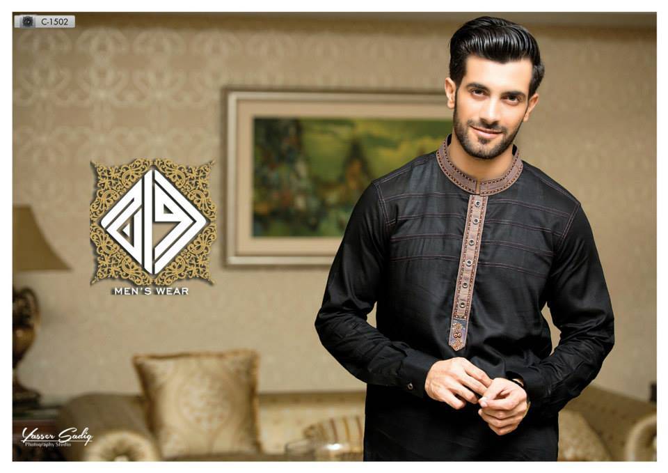 black kurta on eid