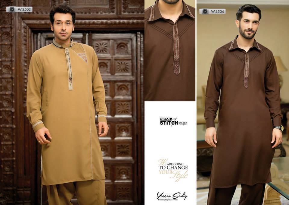 brown kurta