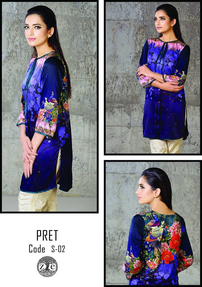 Eid Ul Azha Pret Silk Kurtis By Zoe 2015-16 4