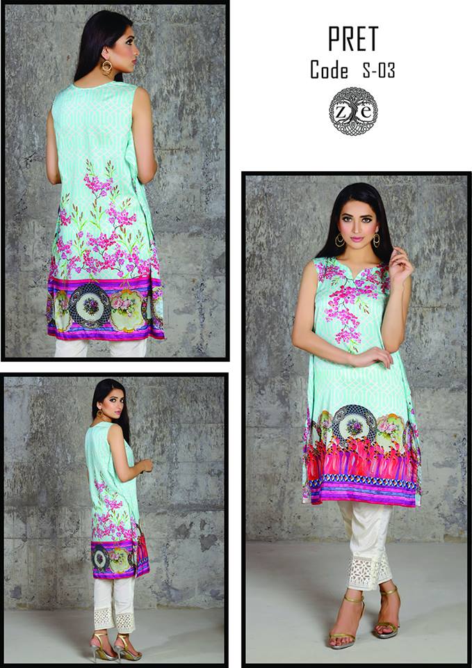 Eid Ul Azha Pret Silk Kurtis By Zoe 2015-16 5