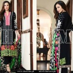 black embroidery on kameez