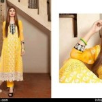 Embroidered Swiss Cotton Dresses By Rujhan 2015-16